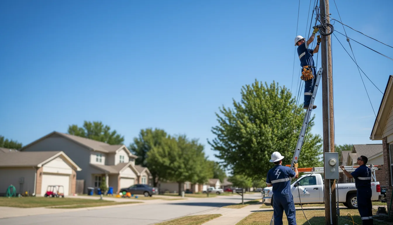 Residential electrician providing installation services in Sunburg, MN